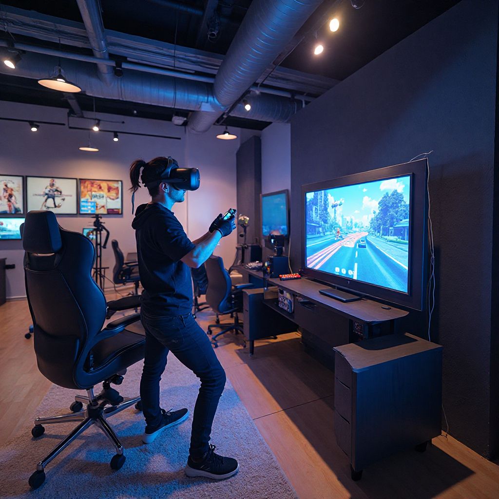 VR gaming zone setup